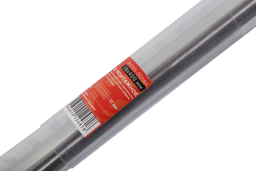 Сверло опалубочное монтажное 18x400x85 мм, хв. 12 мм, БОЕКОМПЛЕКТ
