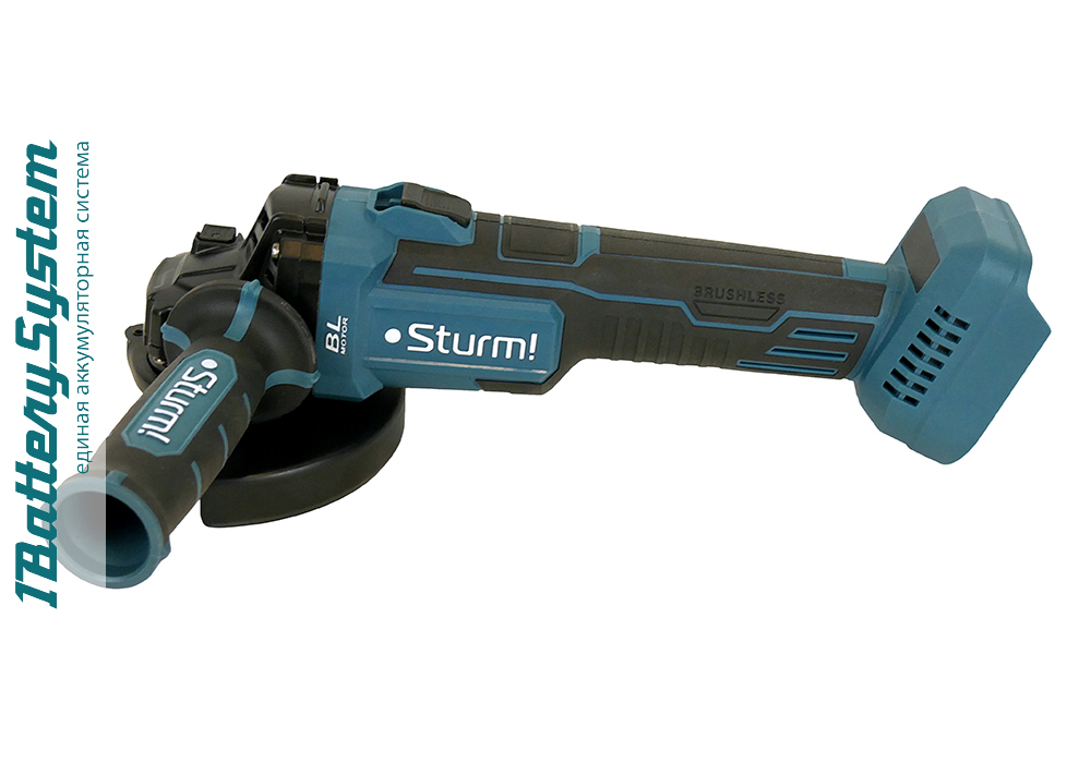 Аккумуляторная УШМ Sturm! CAG1812BL 1BatterySystem