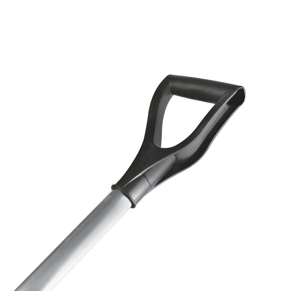 Лопата снегоуборочная 41х45 см, морозостойкий пластик, алюминевый черенок Sturm!