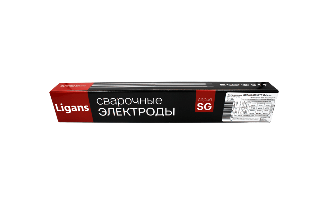 Электроды сварочные Ligans SG 52ТР д. 4,0мм 450мм (пачка 5кг) кг