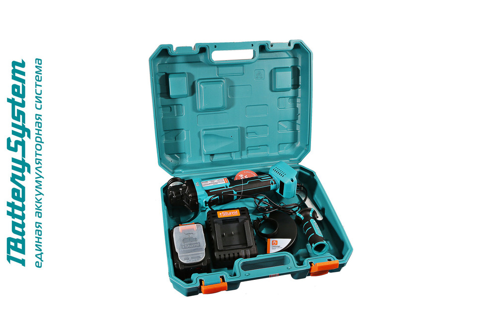 Аккумуляторные УШМ Sturm! CAG1812 1BatterySystem