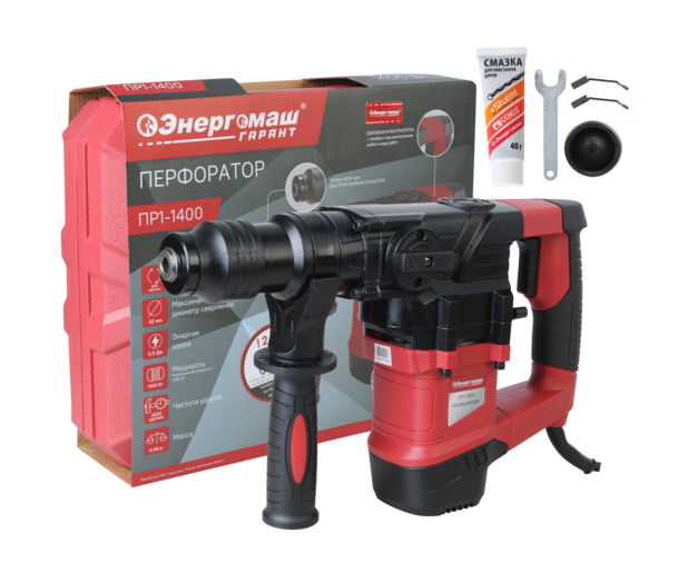 Перфоратор SDS Plus Энергомаш ГАРАНТ ПР1-1400