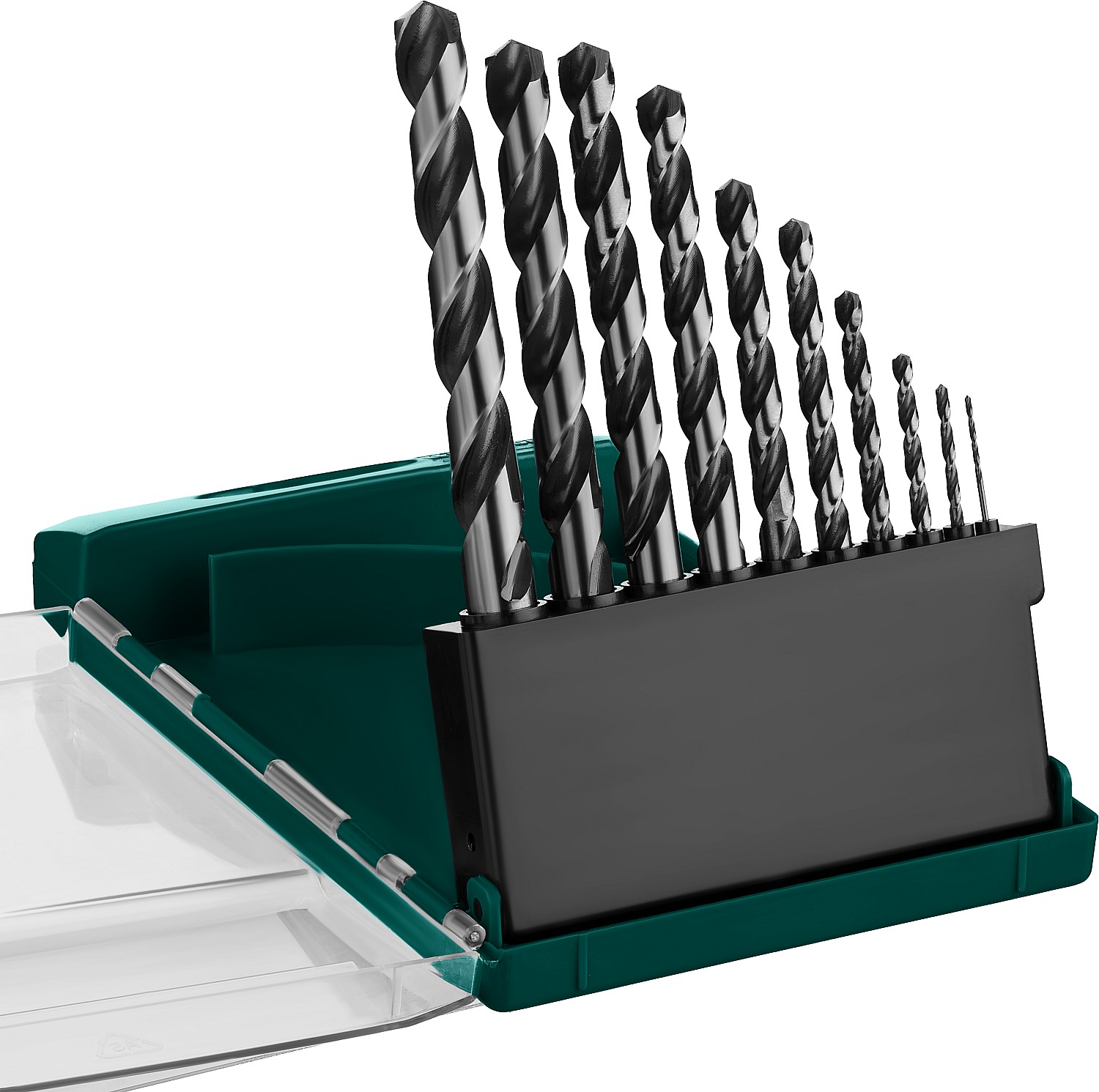 KRAFTOOL HSS-G 10шт(1-10мм), Набор сверл по металлу HSS-G, сталь М2(S6-5-2)