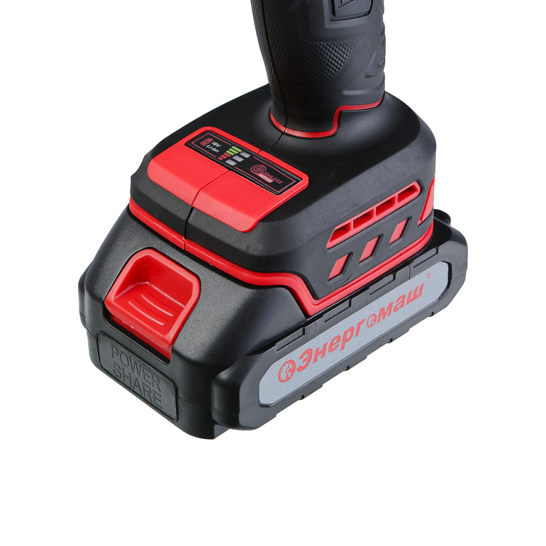 ДШ-1845 Дрель аккум б/щ Энергомаш, 18В, 45Нм, 2х2.0Ач, ЗУ,кейс