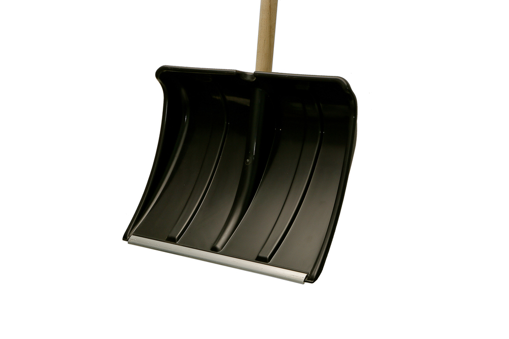 Лопата снегоуборочная 51х45см, пластиковый ковш, деревянный черенок, СОЮЗ