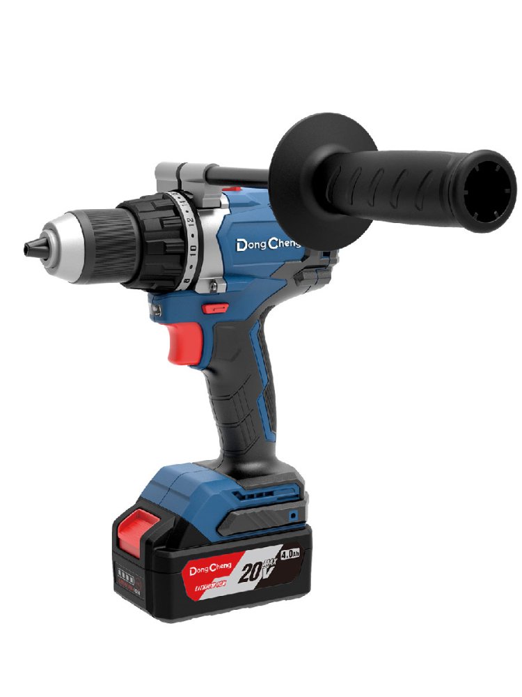 Аккумуляторная дрель-шуруповерт DongCheng DCJZ06-13(TYPE FK), 20 В, 120 Нм, 2 акб 5 Ач, зу 4 А