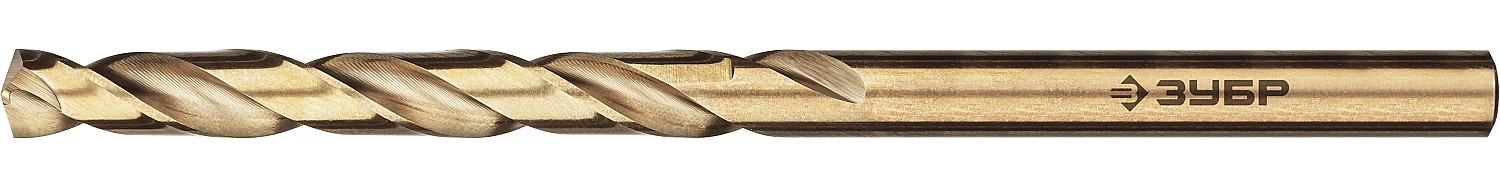 ЗУБР КОБАЛЬТ 4.0х75мм, Сверло по металлу, сталь Р6М5К5, класс А