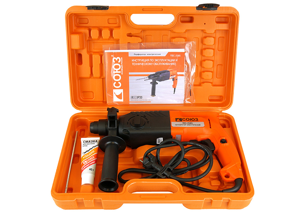 Перфоратор SDS Plus СОЮЗ ПЕС-2585