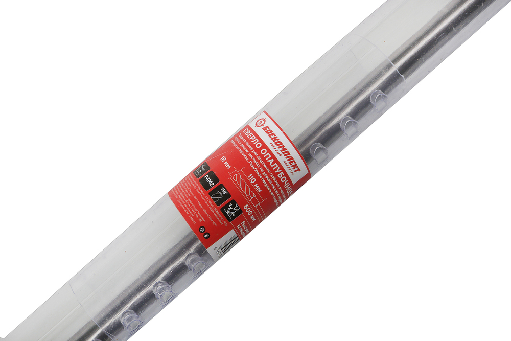 Сверло опалубочное монтажное 16x600x110 мм, хв. 12 мм, БОЕКОМПЛЕКТ