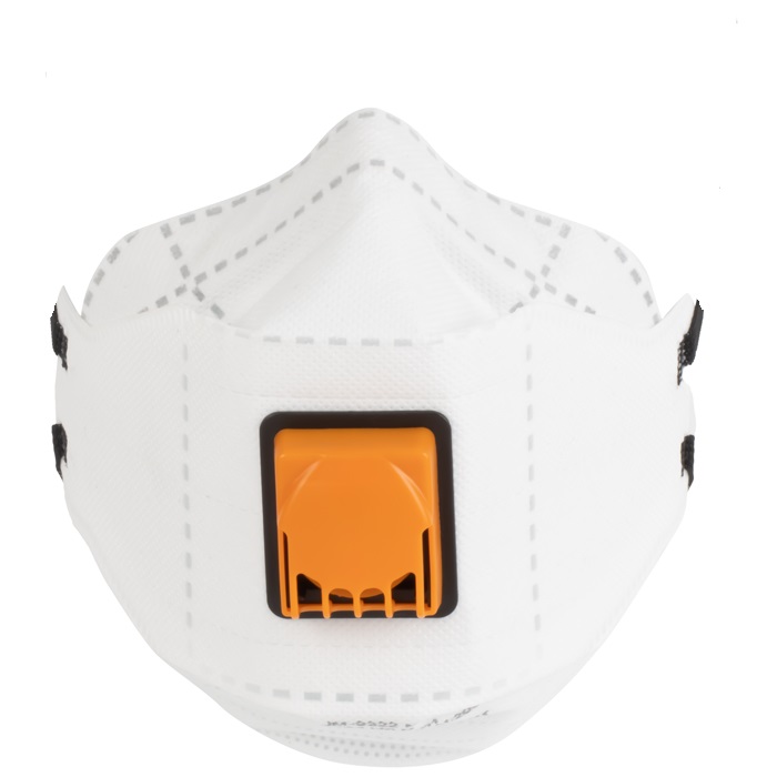 Полумаска противоаэрозольная с клапаном, трехпанельная JETA SAFETY JM-9322