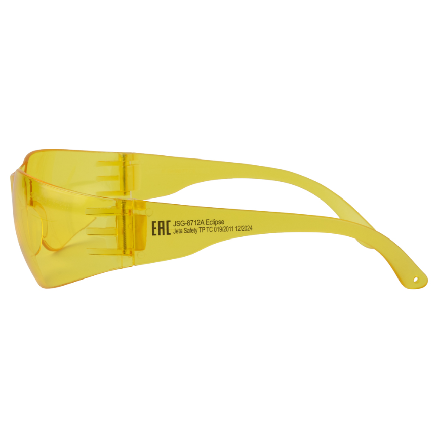 Очки защитные облегченные JSG-8712A Eclipse открытого типа Jeta Safety