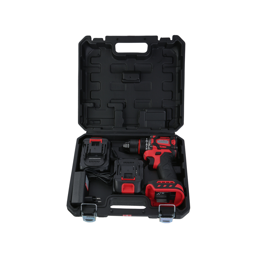 ДШ-1845 Дрель аккум б/щ Энергомаш, 18В, 45Нм, 2х2.0Ач, ЗУ,кейс