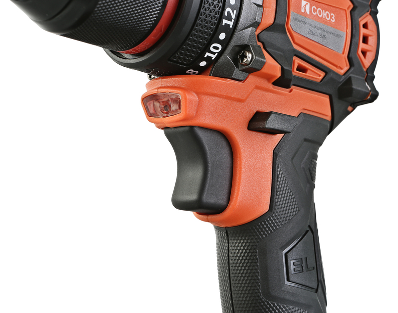 ДШС-1845 Дрель аккуммуляторная б/щ Союз, 18В, 45Нм, 2х2.0Ач, ЗУ,кейс