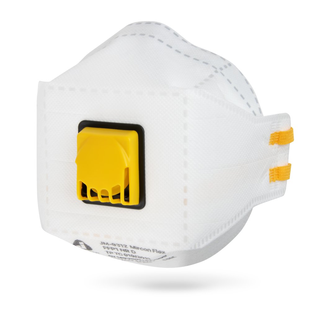 Полумаска противоаэрозольная с клапаном, трехпанельная JETA SAFETY JM-9312