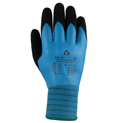 Frost Breaker Перчатки Jeta Safety трикотажные утепленные из синтетических нитей с двухслойным латексным покрытием JLW-601-XL