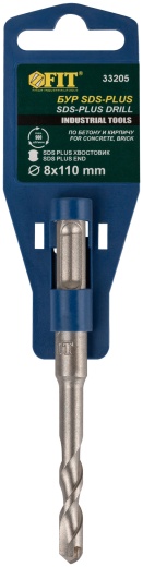 Бур по бетону SDS PLUS (синий корпус)  8x110 мм