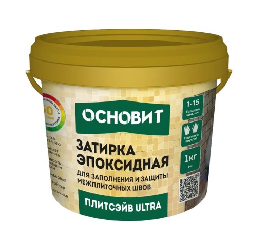 ПЛИТСЭЙВ ULTRA XE15 Е затирка эпоксидная ОСНОВИТ 1 кг Ярко-розовый 086