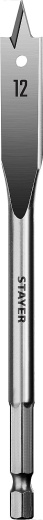 STAYER FLAT 12x152мм, сверло по дереву перовое