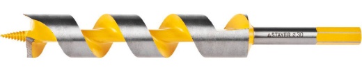 STAYER Spiral 30x235/160мм, сверло левиса по дереву, шестигранный хвостовик