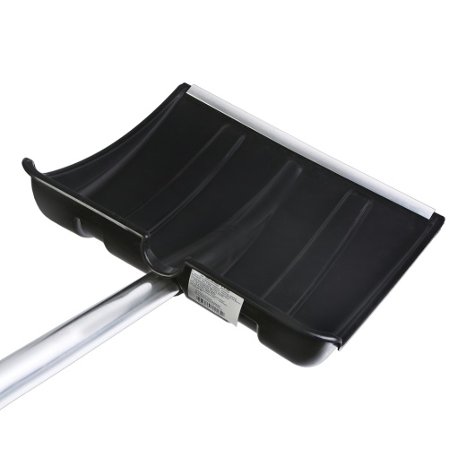 Лопата снегоуборочная 38х37 см, морозостойкий пластик, алюминевый черенок Sturm!