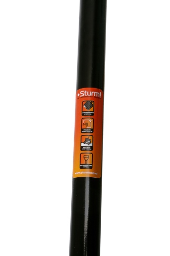 Лопата снегоуборочная 50х37 см, морозостойкий пластик, алюминевый черенок Sturm!