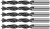 Сверла по дереву 10 мм ( 5 шт.)