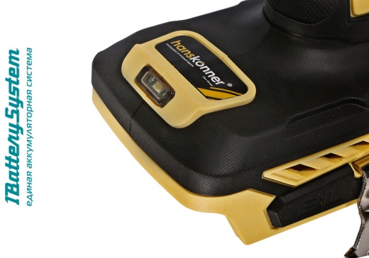 HCD2065BL Дрель аккумуляторная  б/щ Hanskonner 1BatterySystem