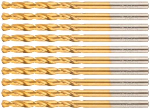 Сверло по металлу Cutop Profi с титановым покрытием, 3,9х75 мм (10 шт)