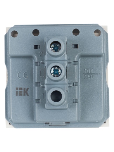 Выключатель одноклавишный ВКО-21-00-П (на 2 модуля) ПРАЙМЕР белый IEK