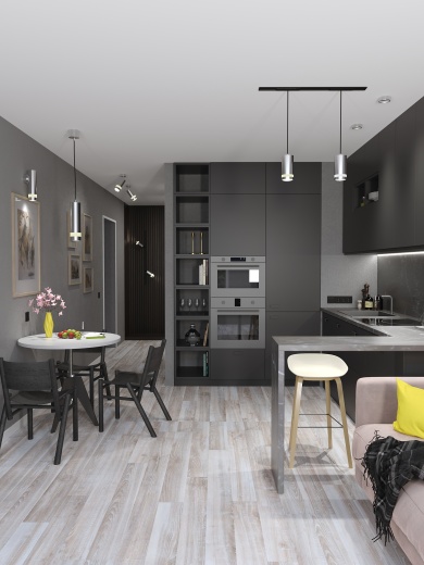 LIGHTING Светильник 4113 накладной под лампу GX53 хром матовый IEK