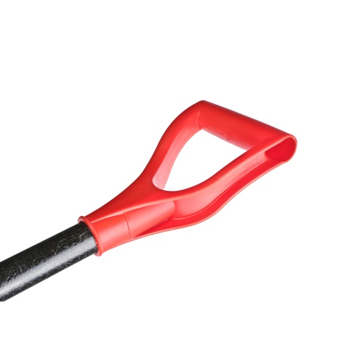 Лопата снегоуборочная 49х35 см, морозостойкий пластик, фибергласовый черенок Sturm!