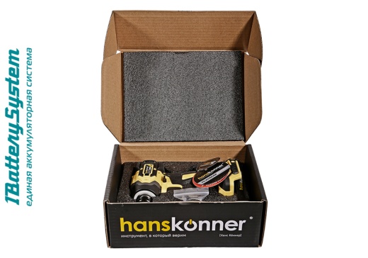 Аккумуляторный ударный винтоверт Hanskonner HCD20280BLW 1BatterySystem