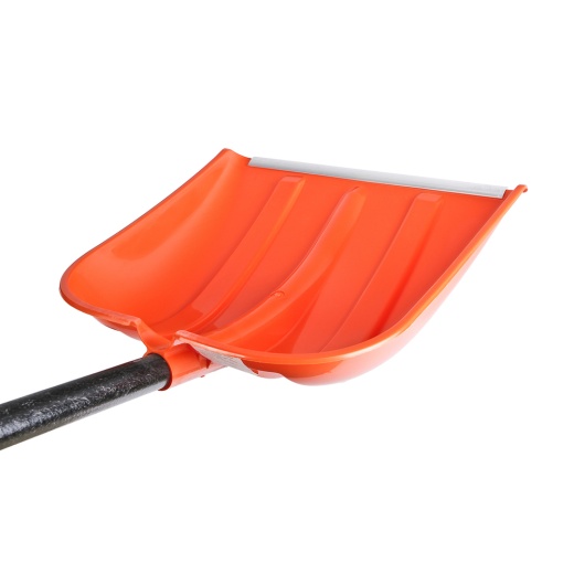 Лопата снегоуборочная 41х41,5см, морозостойкий пластик, фибергласовый черенок Sturm!