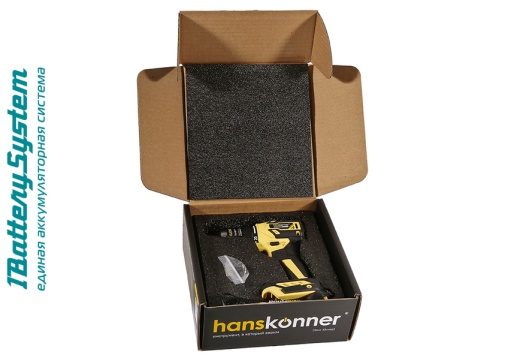 HCD2065BL Дрель аккумуляторная  б/щ Hanskonner 1BatterySystem