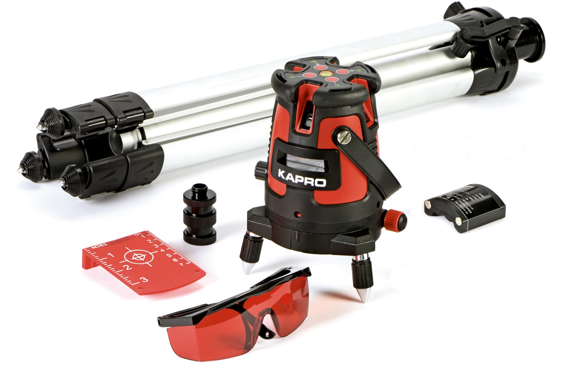 875-набор Kapro лазерный нивелир (4 вертикали, 1 горизонталь, тренога, очки)