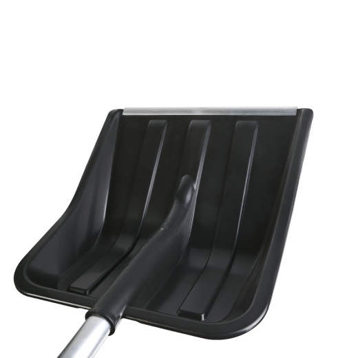 Лопата снегоуборочная 41х45 см, морозостойкий пластик, алюминевый черенок Sturm!